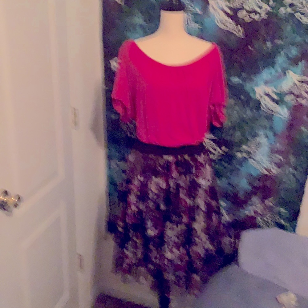Torrid floral layered skirt